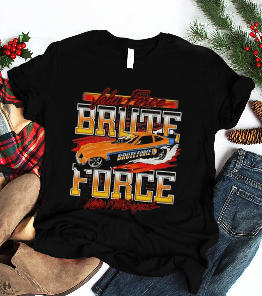 Brute Force Nitro Fic Legend John Force Racing Car T-Shirt