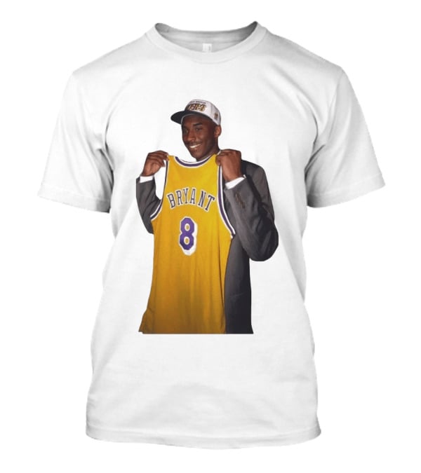 Bryant 8 Lakers Jersey Iconic Kobe Image T-Shirt