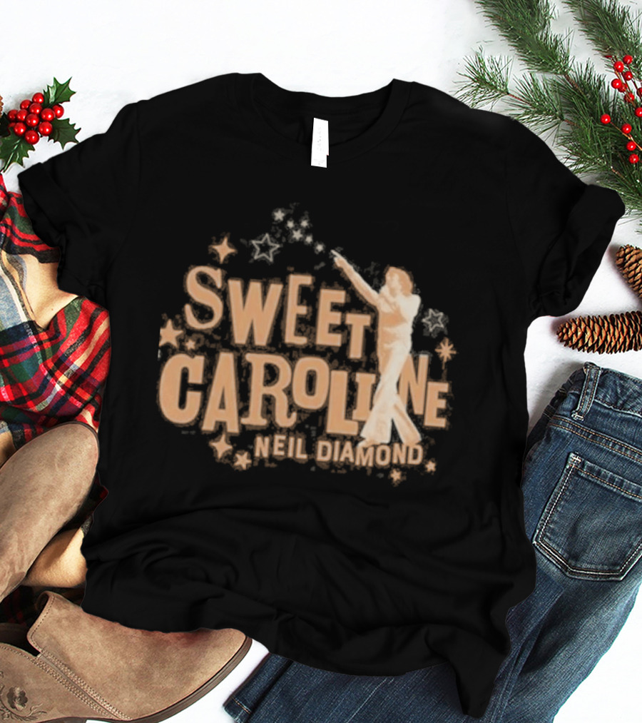 Sweet Caroline Neil Diamond Vintage Style Retro Aesthetic T-Shirt