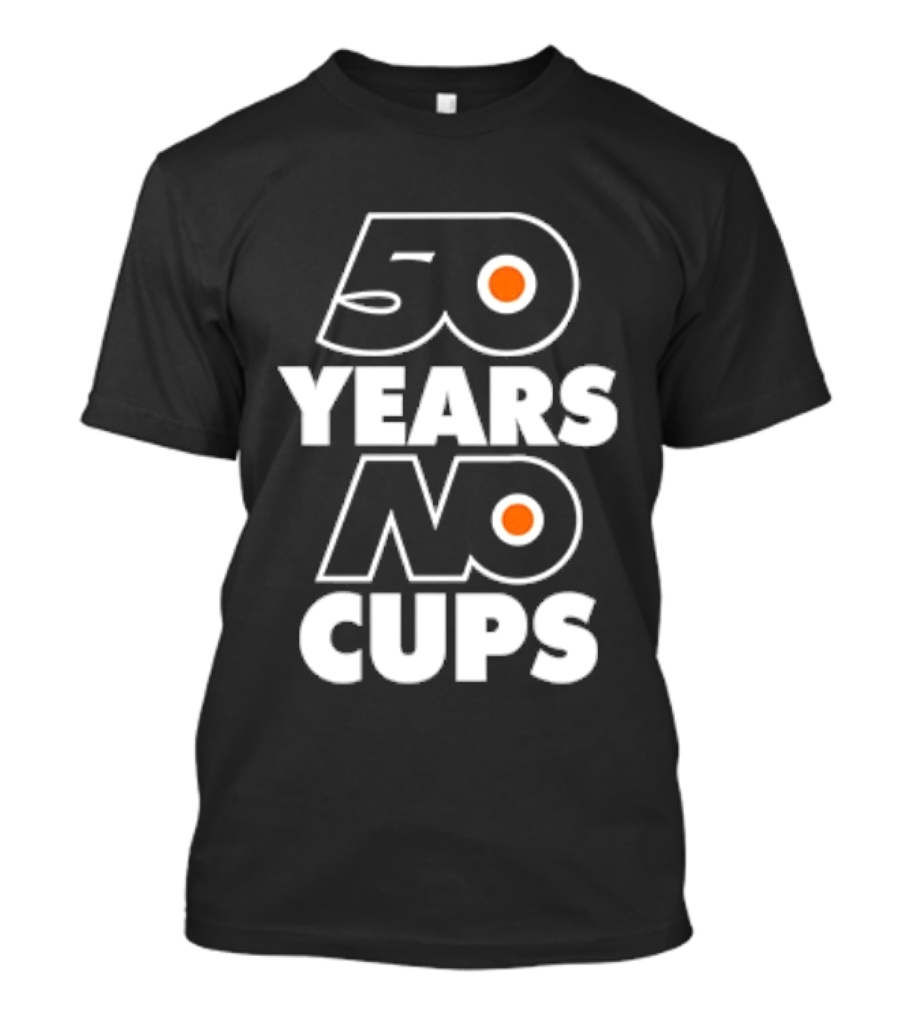 Philadelphia Flyers 50 Years No Cups Anniversary Satire T-Shirt