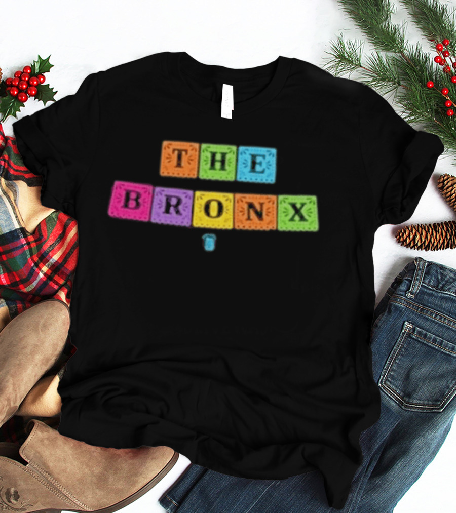 The Bronx Cinco De Mayo Exclusive Enzyme Colorful Block Letters T-Shirt