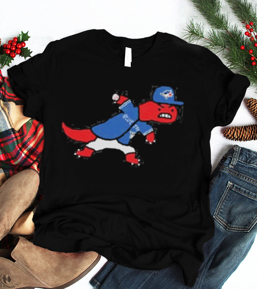 Toronto Blue Jays Raptors Collaboration Paint Style Sports Fan T-Shirt