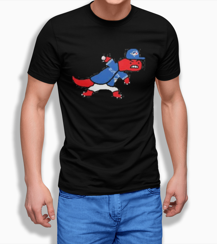 Toronto Blue Jays Raptors Collaboration Paint Style Sports Fan T-Shirt
