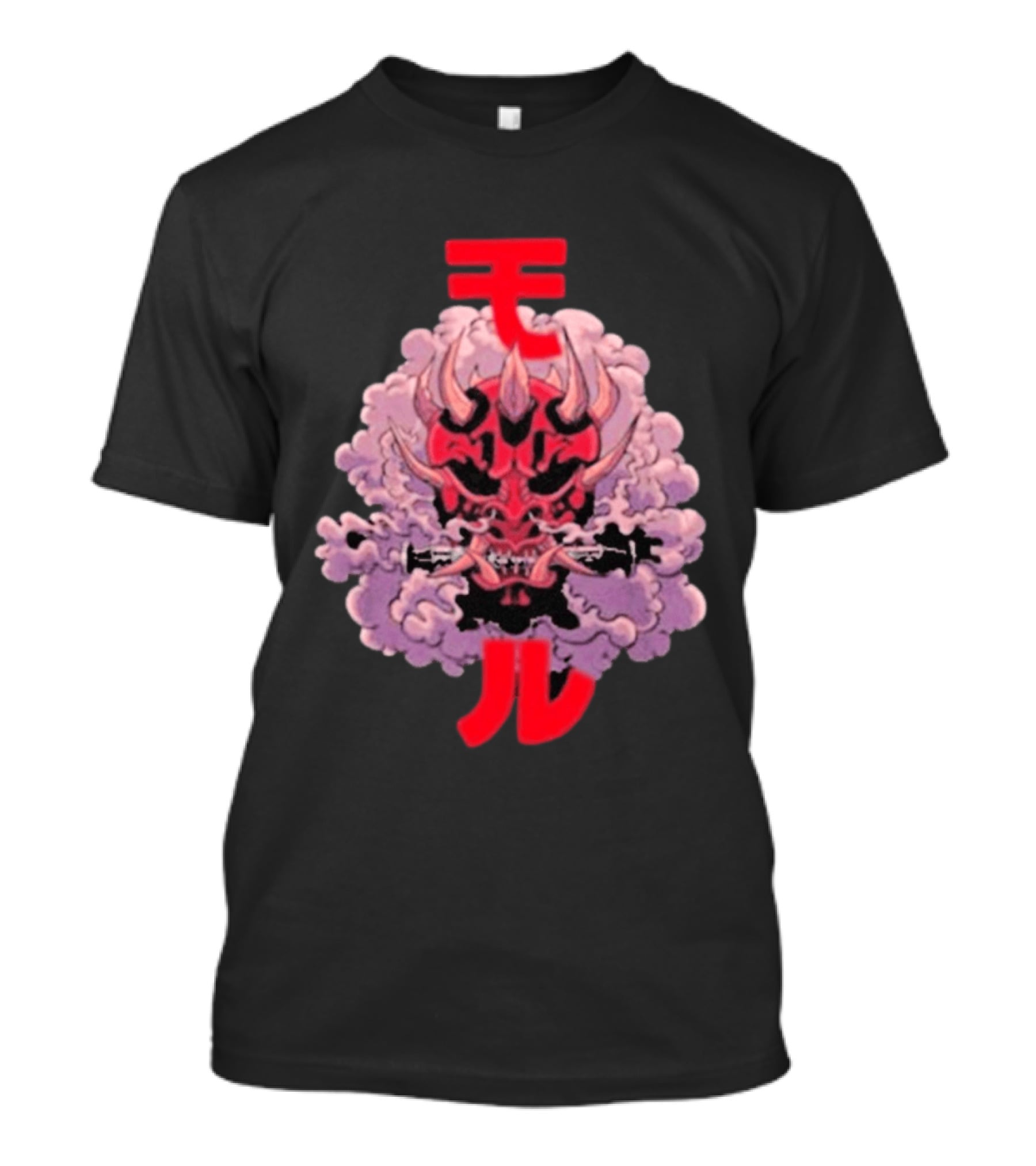 Screencrush Warrior Of Vengeance Oni Mask Kanji T-Shirt