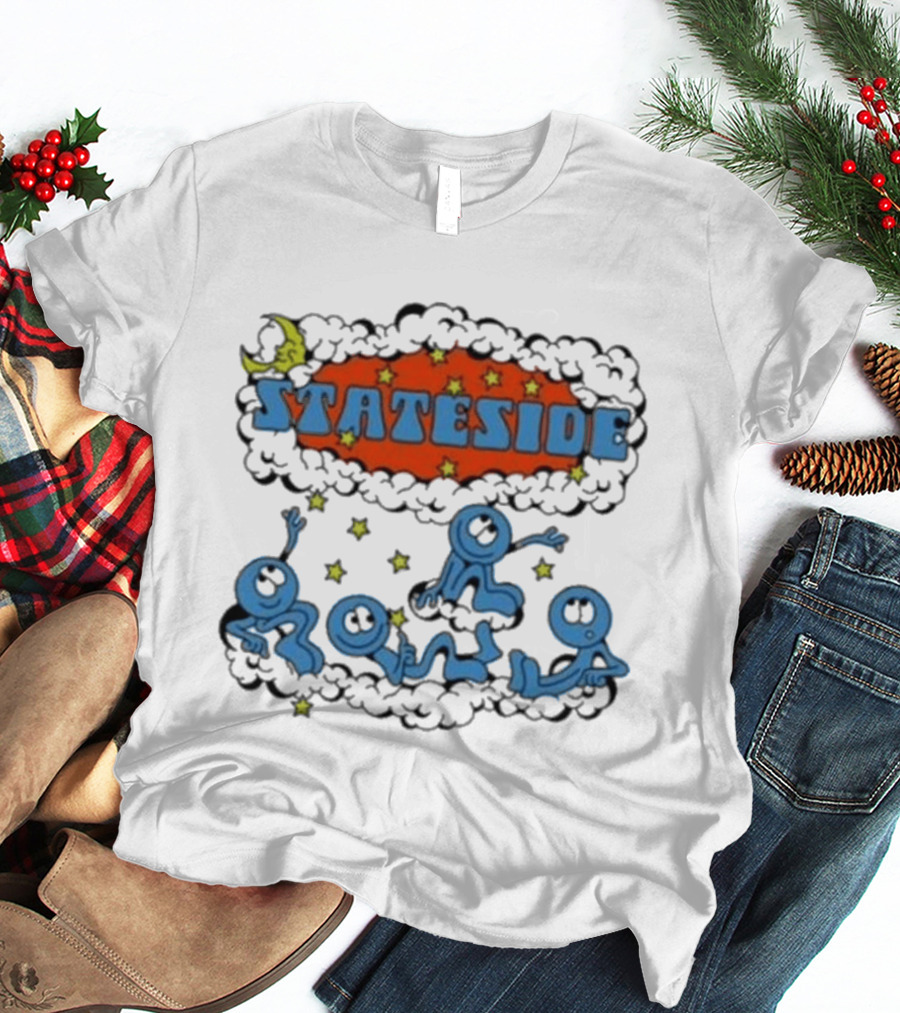 Stateside Moon Stars And Clouds Playful Figures T-Shirt