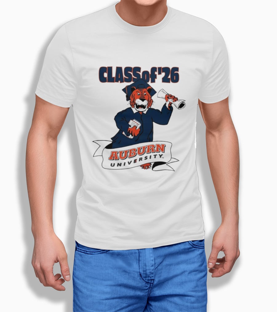 Auburn University Class Of 2026 Tiger Graduation T-Shirt