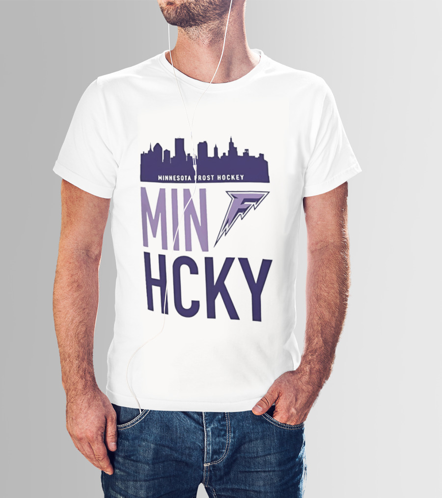 Minnesota Frost Hockey Skyline MVP MIN HCKY F T-Shirt