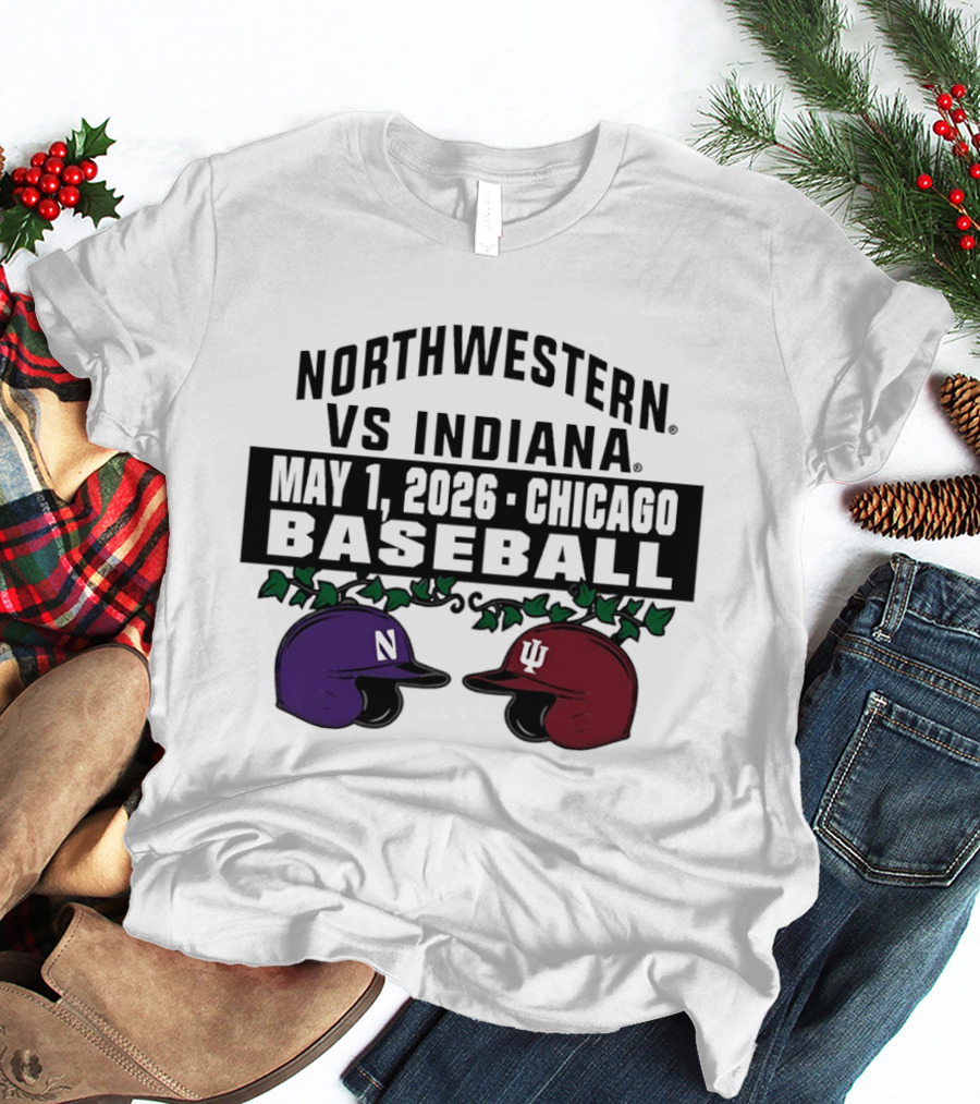 Northwestern Vs Indiana May 1 2026 Chicago Baseball T-Shirt