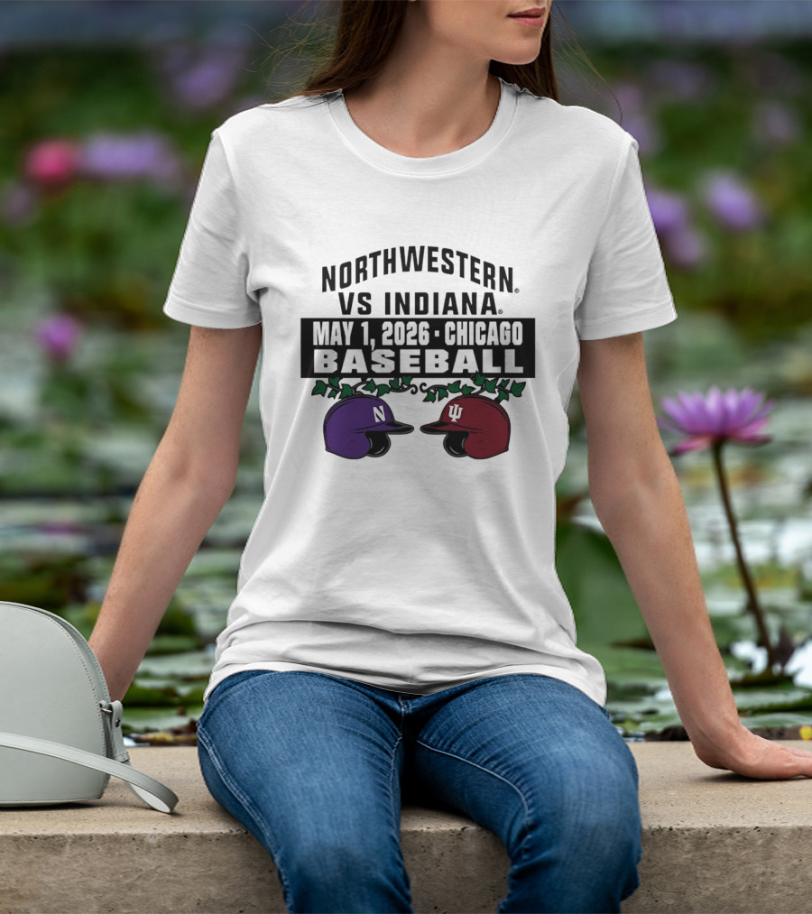 Northwestern Vs Indiana May 1 2026 Chicago Baseball T-Shirt