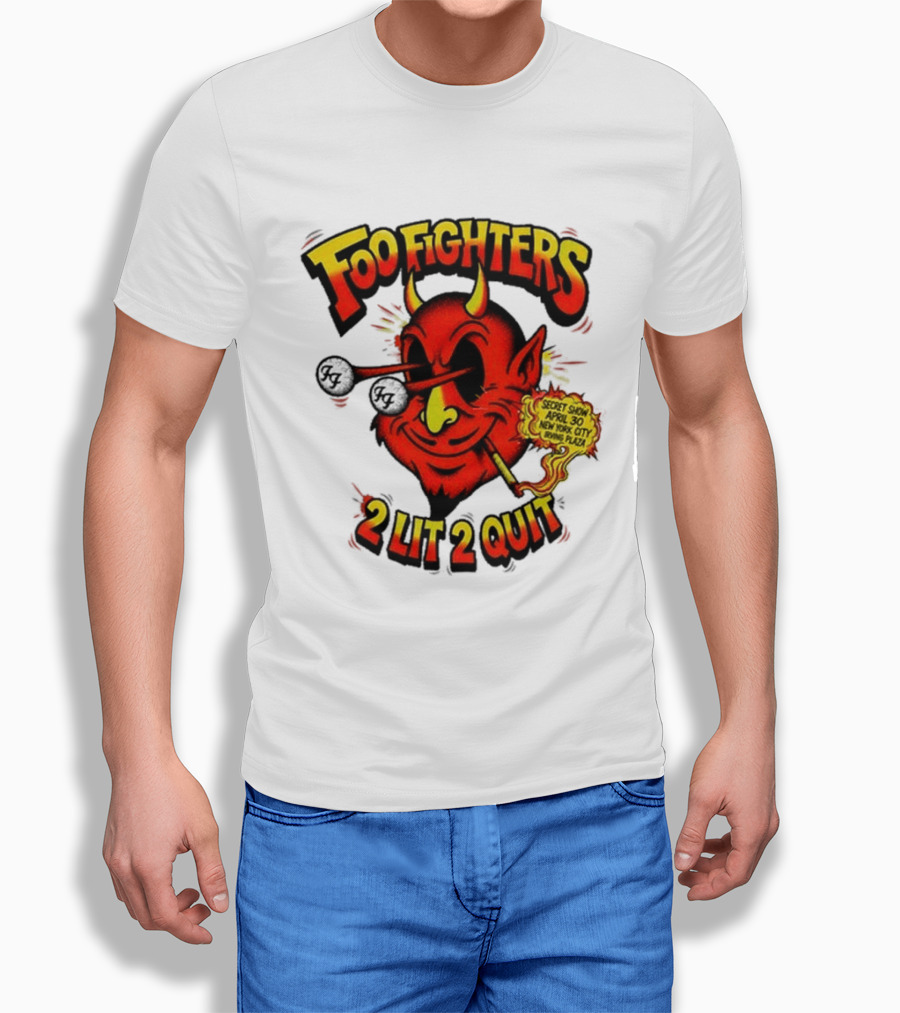 Foo Fighters Secret Show New York City Irving Plaza 2 Lit 2 Quit 2026 T-Shirt