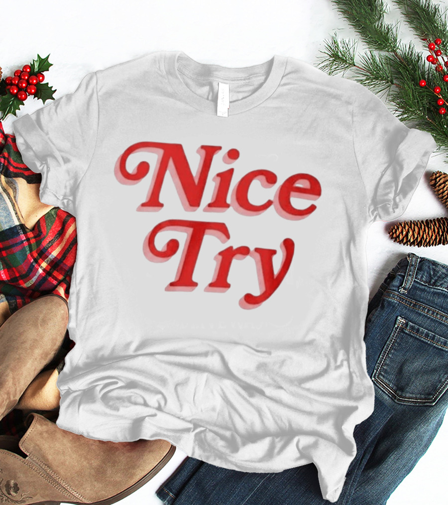 Nice Try Rose Burnout T-Shirt