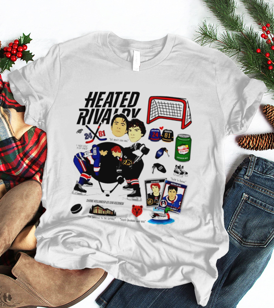 Heated Rivalry 24 Vs 81 Shane Hollander Ilya Rozanov Hockey Showdown Iconic Duel T-Shirt