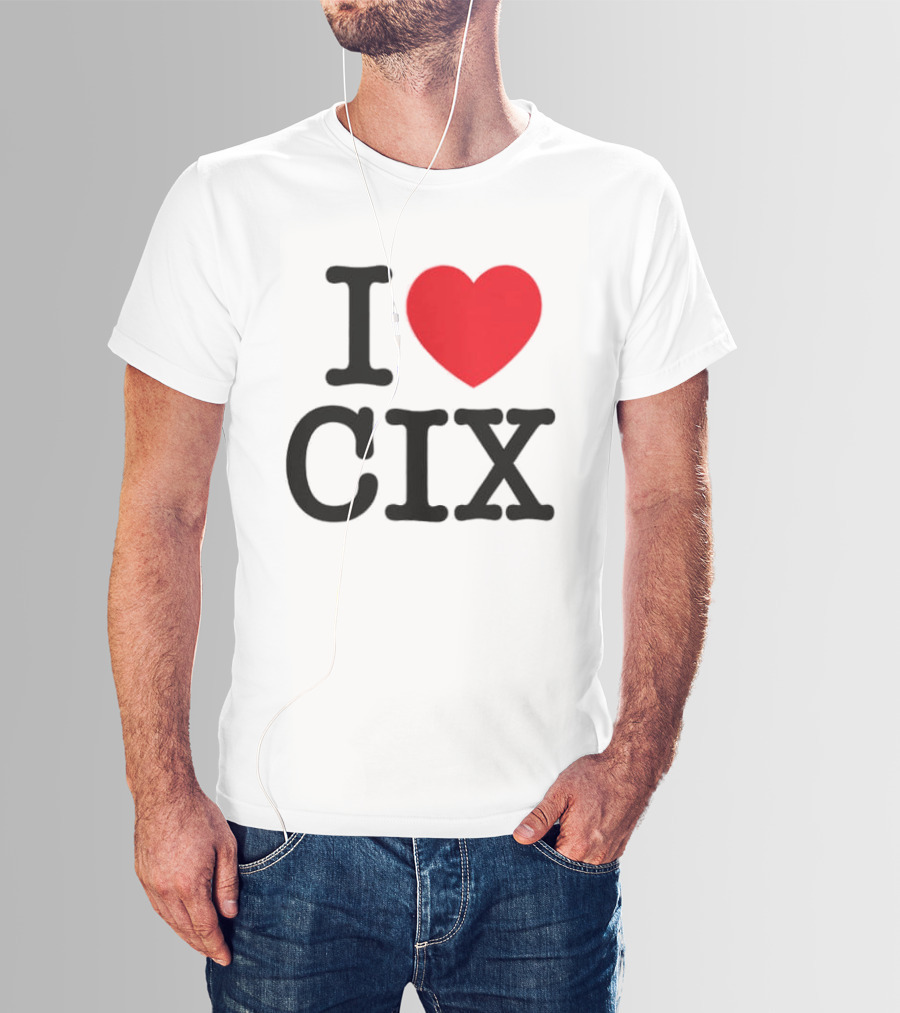 I Love CIX Fan Merchandise With Heart T-Shirt
