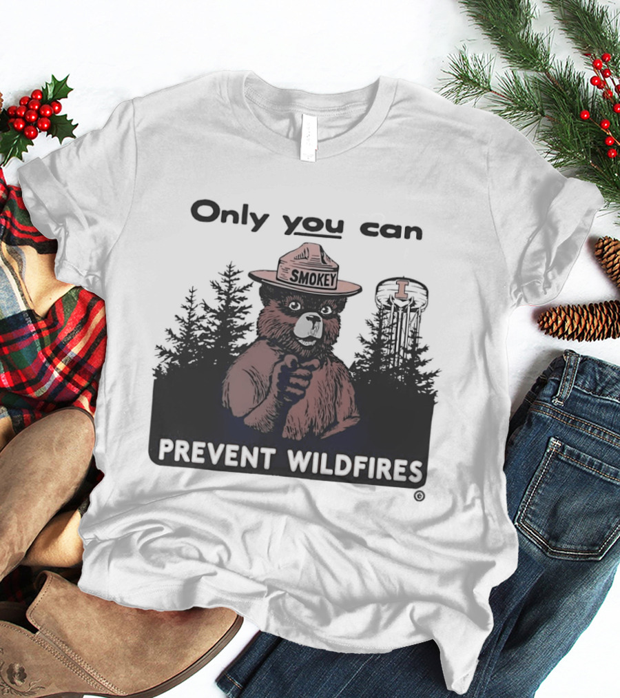 Smokey Bear Idaho Vandals Only You Can Prevent Wildfires T-Shirt
