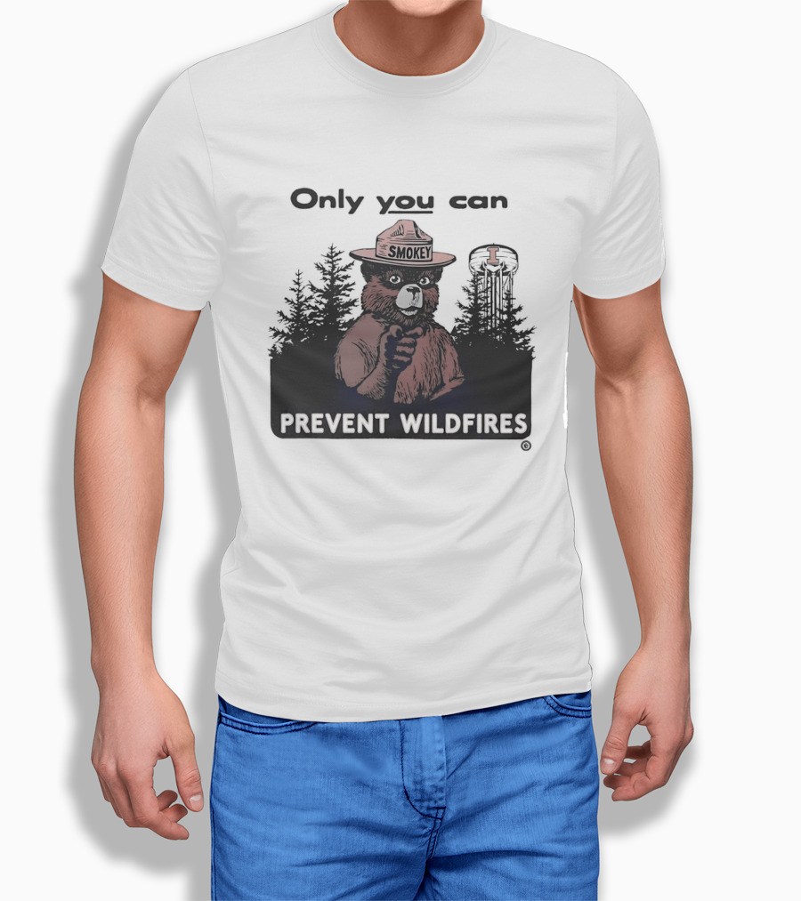 Smokey Bear Idaho Vandals Only You Can Prevent Wildfires T-Shirt