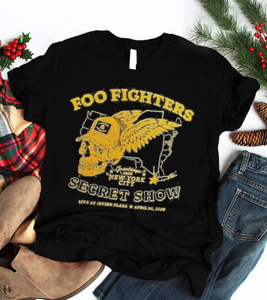 Foo Fighters Secret Show New York City Live At Irving Plaza April 30 2026 T-Shirt