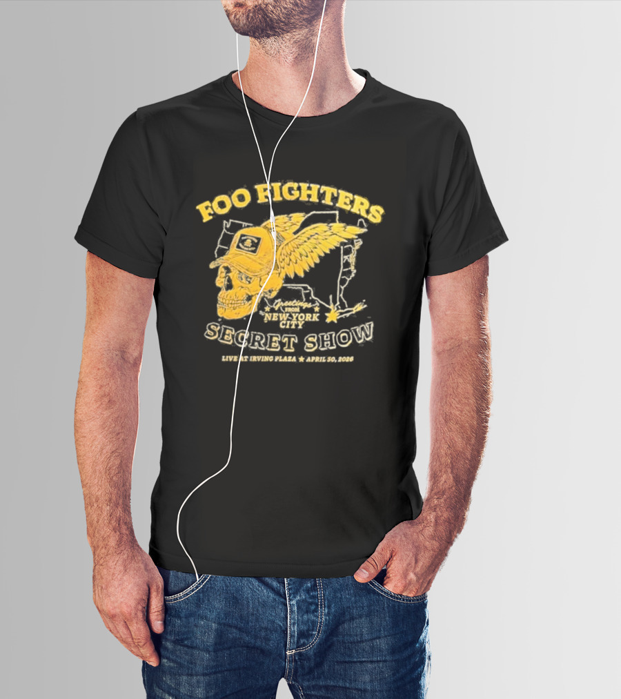 Foo Fighters Secret Show New York City Live At Irving Plaza April 30 2026 T-Shirt