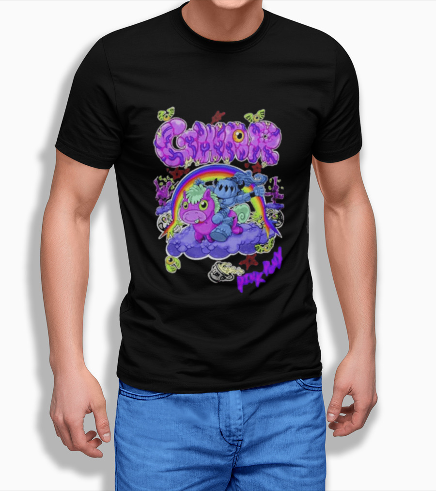 Gwar Pink Pony Club Rainbow Fantasy Adventure T-Shirt
