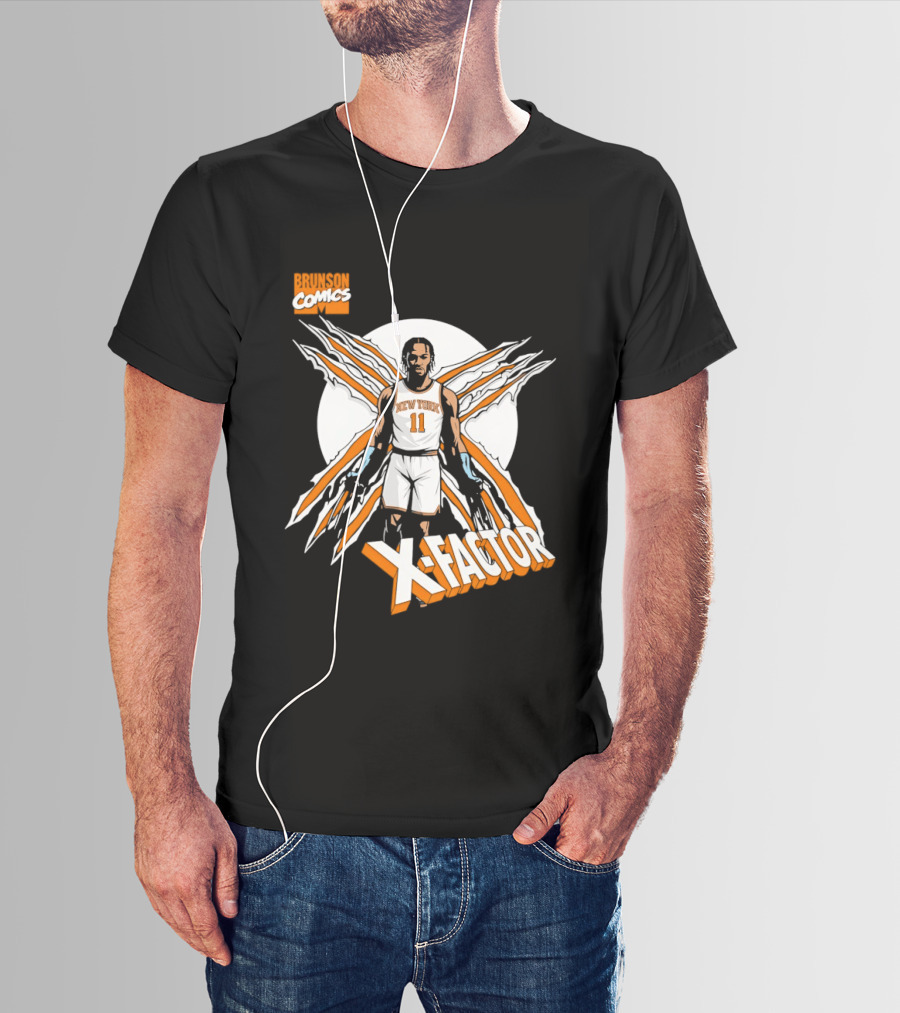 Jalen Brunson X Factor New York Knicks Comics NBA T-Shirt