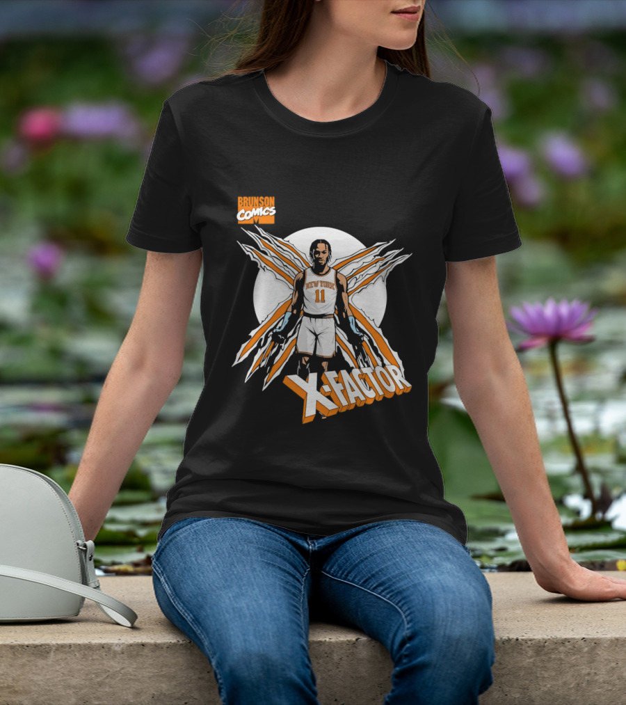 Jalen Brunson X Factor New York Knicks Comics NBA T-Shirt