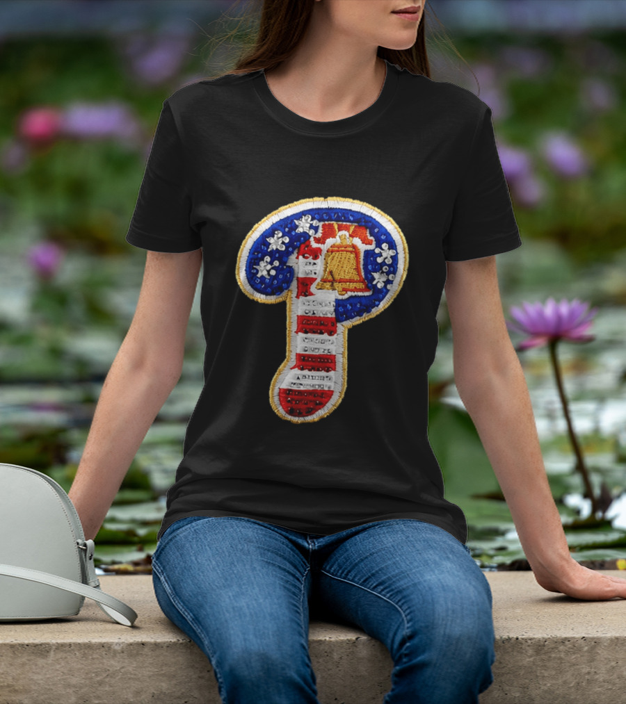 Philadelphia Bell Embroidered P American Flag Snapback Hat Kelly Oubre Jr T-Shirt