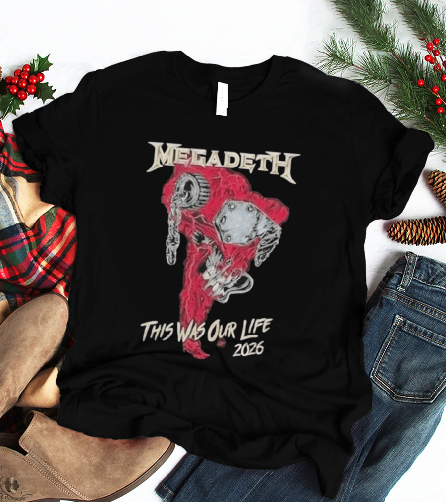 Megadeth This Was Our Life 2026 Latin America Tour Tecnopolis Buenos Aires April 30 T-Shirt