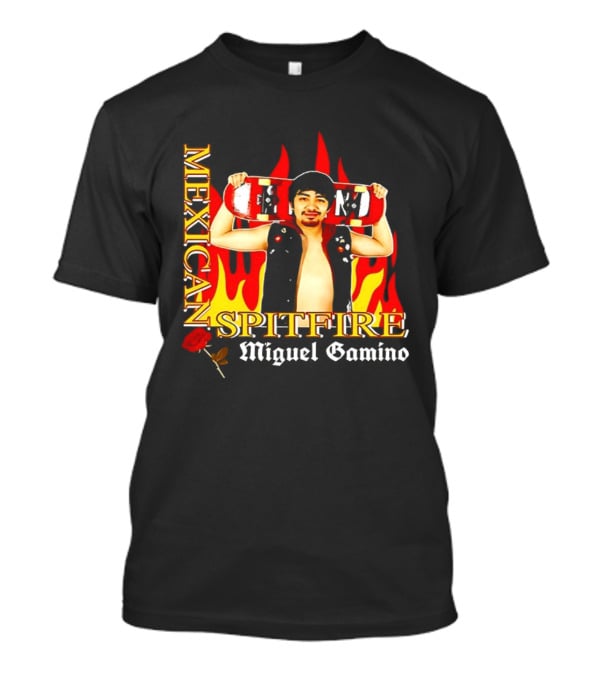 Mexican Spitfire Miguel Gamino Skateboard Fire Rose Vest T-Shirt