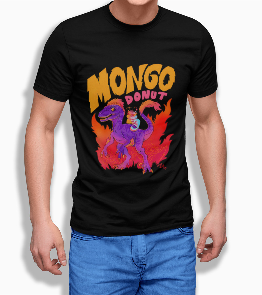 Mongo Donut Dungeon Crawler Carl Dinosaur T-Shirt