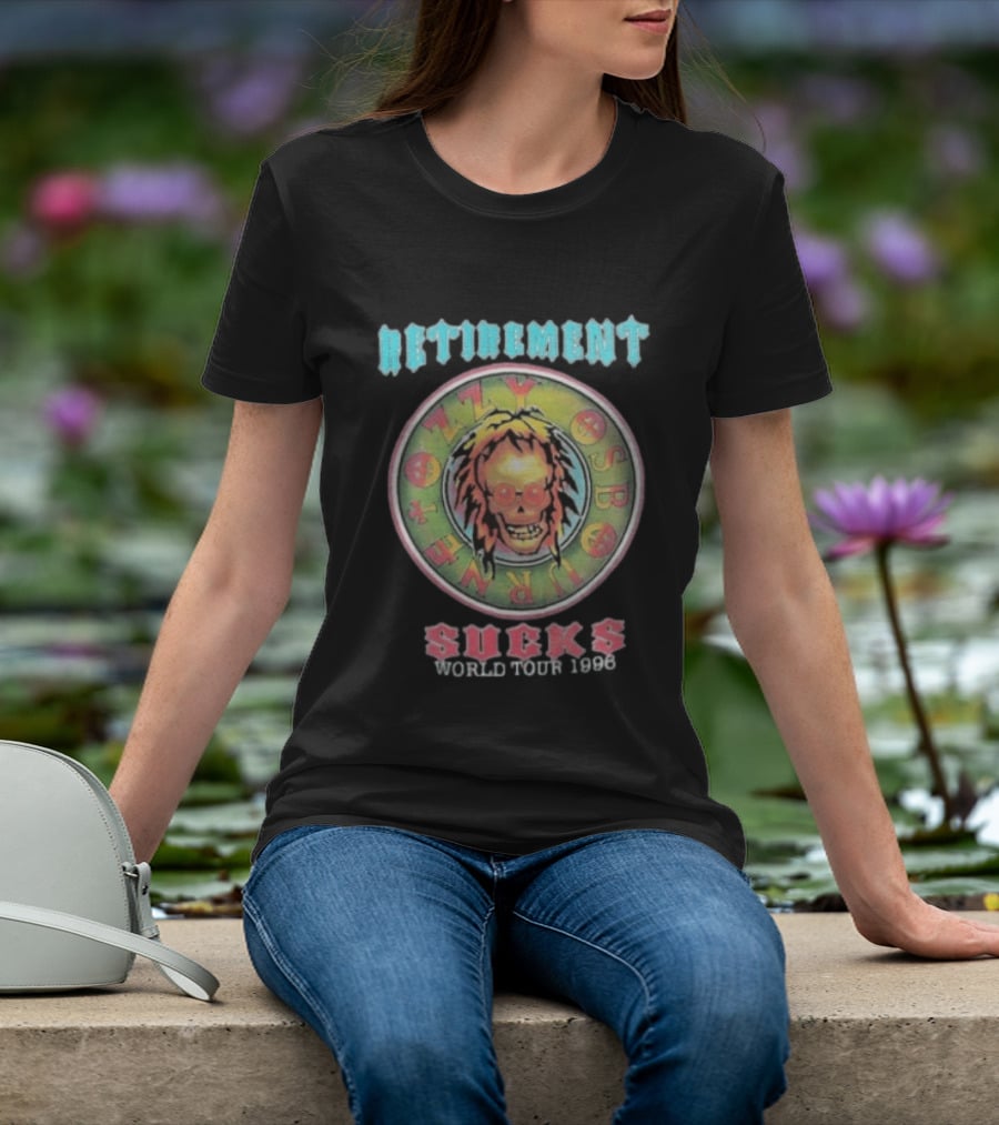 Ozzy Osbourne Retirement Sucks World Tour 1996 Psychedelic Skull T-Shirt