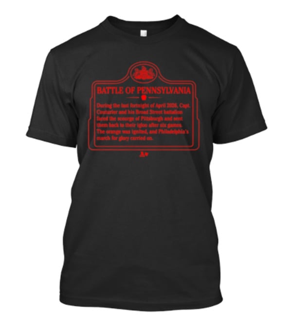 Philadelphia Flyers Battle Of Pennsylvania Hockey Rivalry Since 1967 T-Shirt