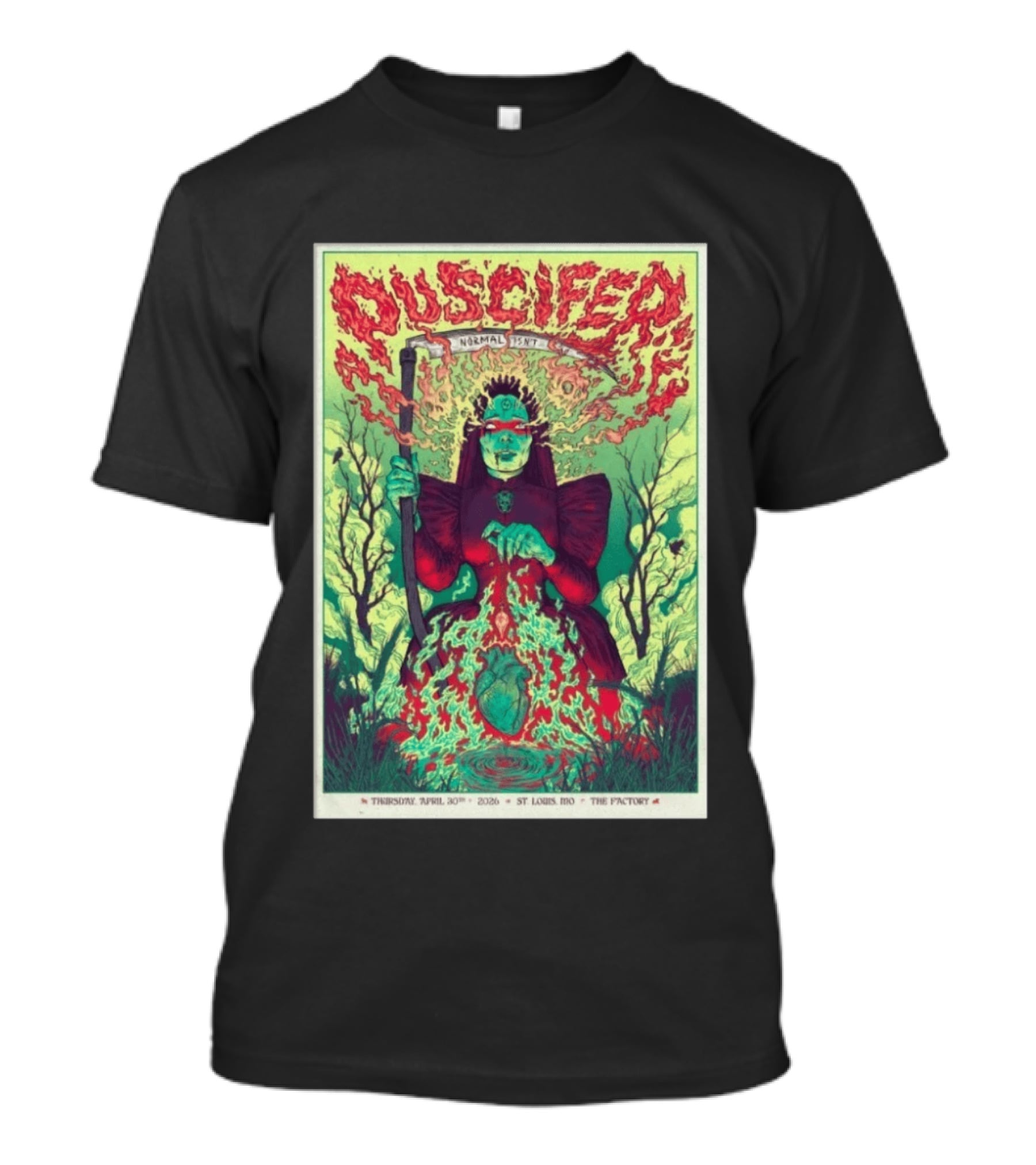 Puscifer Normal Isn't Chesterfield MO Apr 30 2026 St Louis MO The Factory T-Shirt