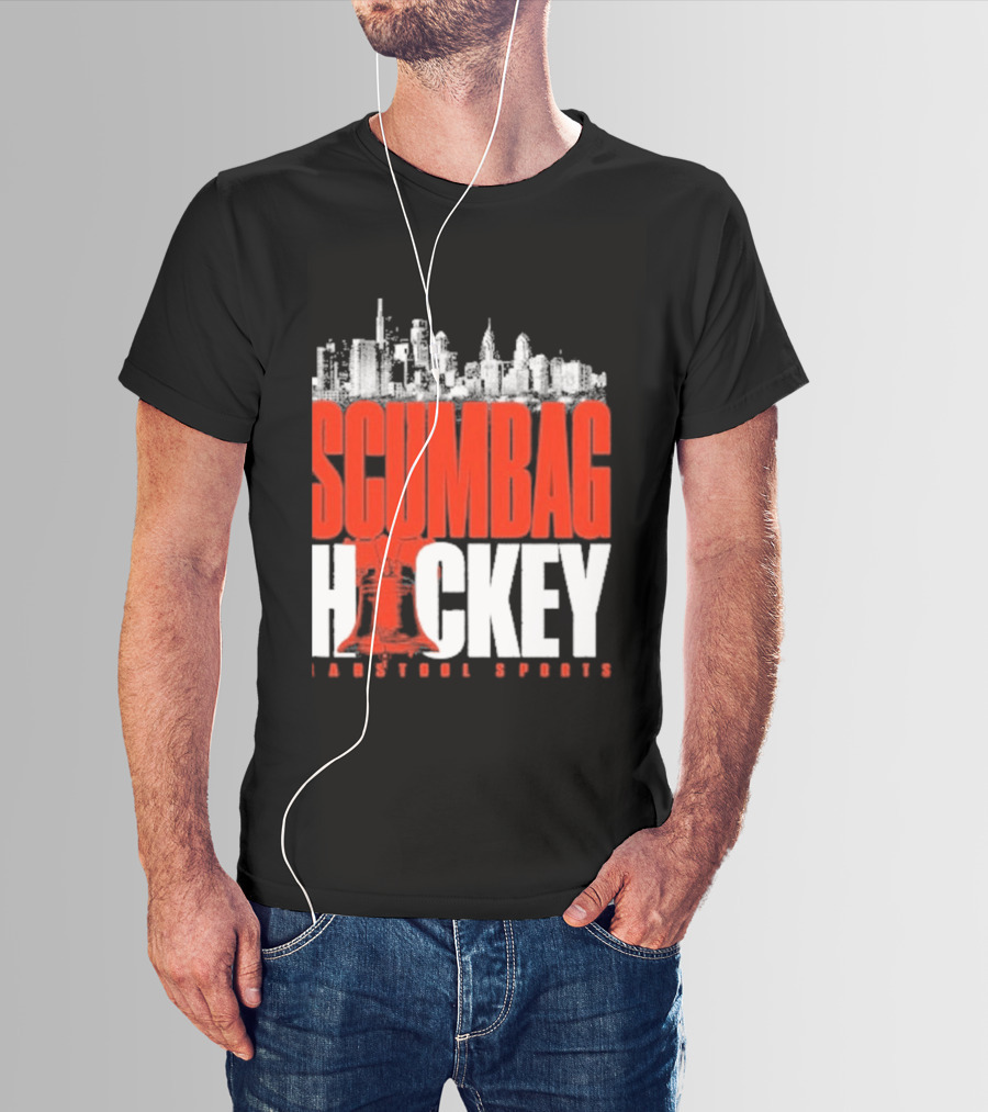Barstool Sports Scumbag Hockey City Skyline T-Shirt
