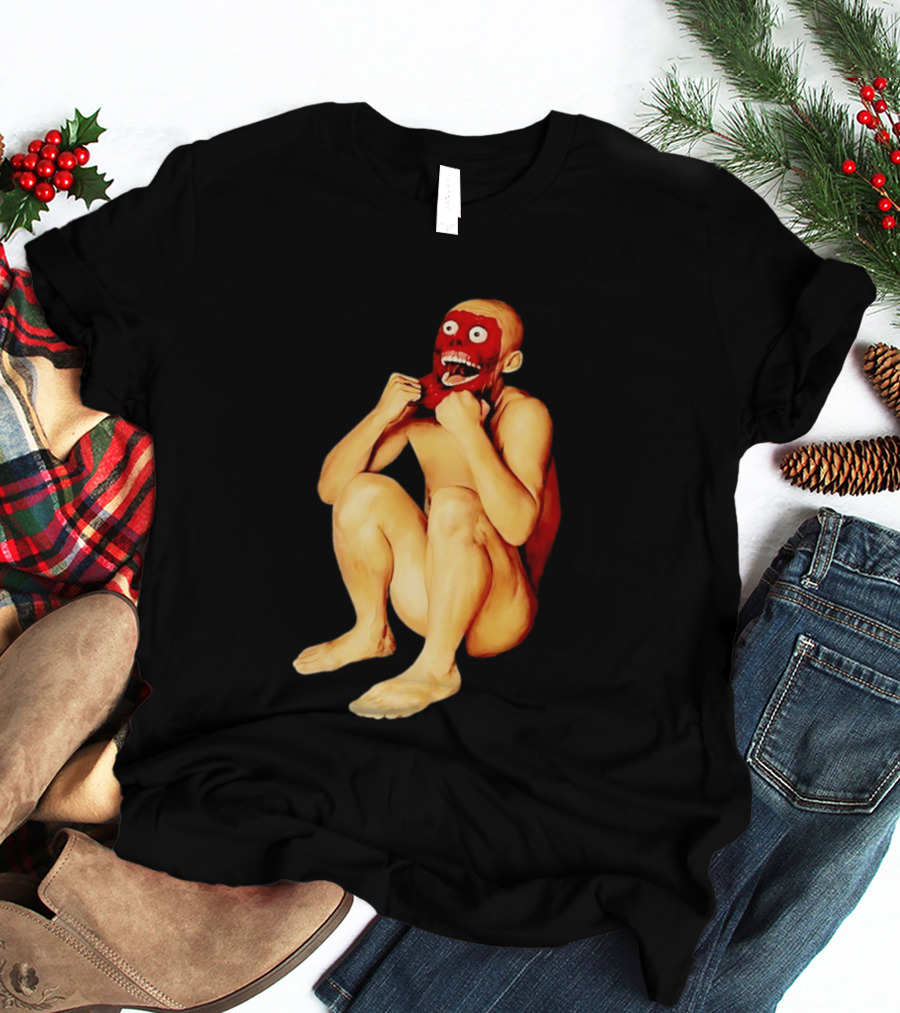 Face Off Meme Bald Character Peeling Illusion T-Shirt