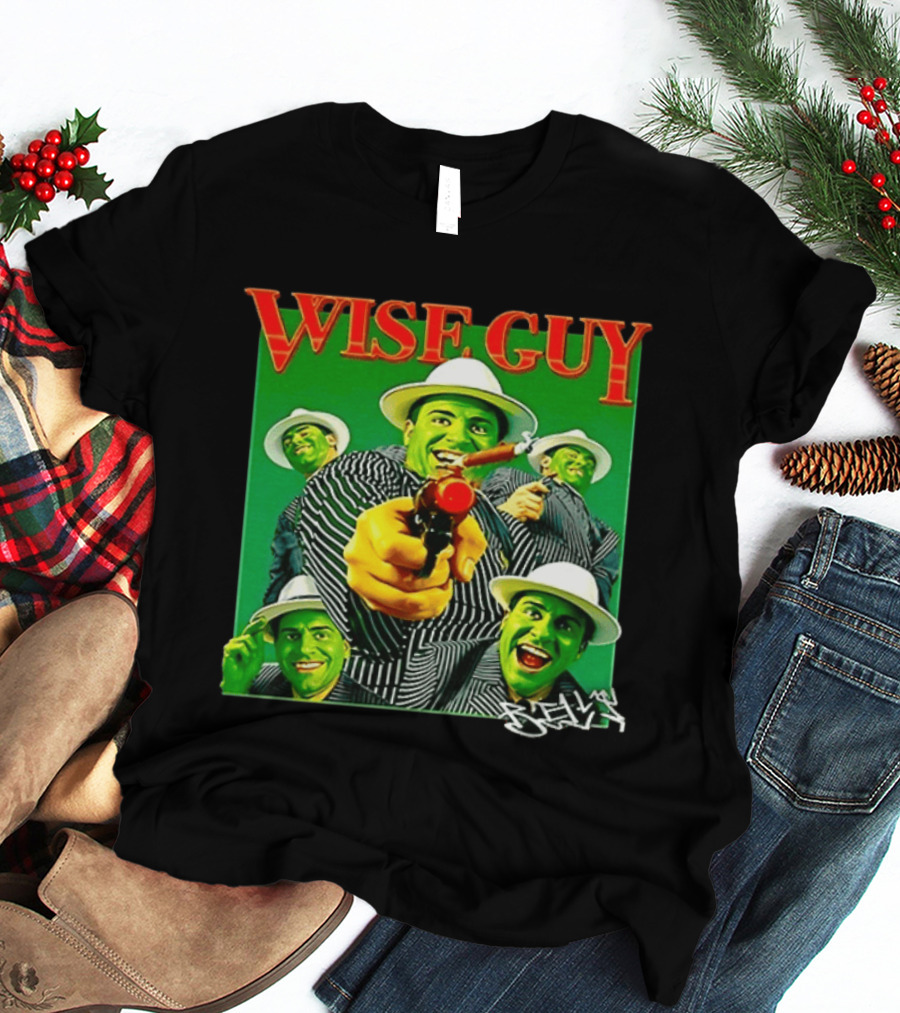 Wise Guy Billy Marchiafava Bold Green Suit And Hat Multiple Faces T-Shirt