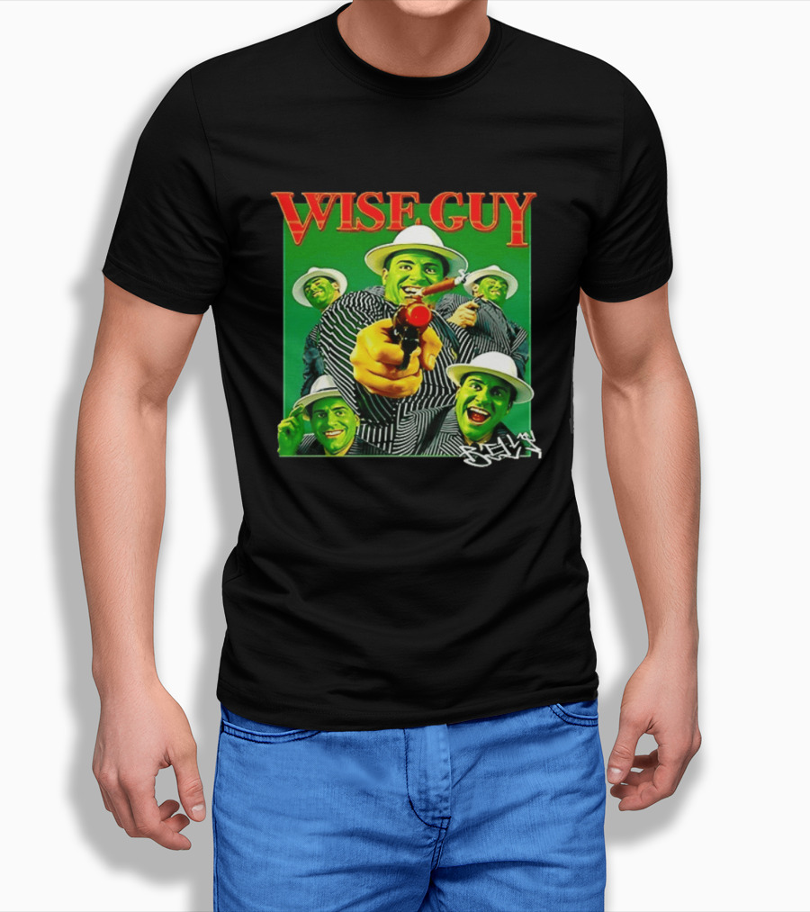 Wise Guy Billy Marchiafava Bold Green Suit And Hat Multiple Faces T-Shirt
