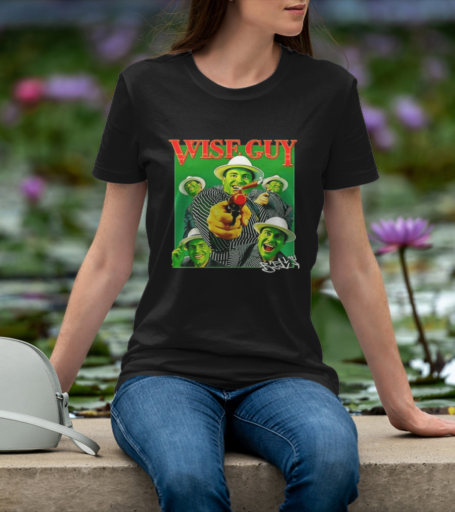 Wise Guy Billy Marchiafava Bold Green Suit And Hat Multiple Faces T-Shirt