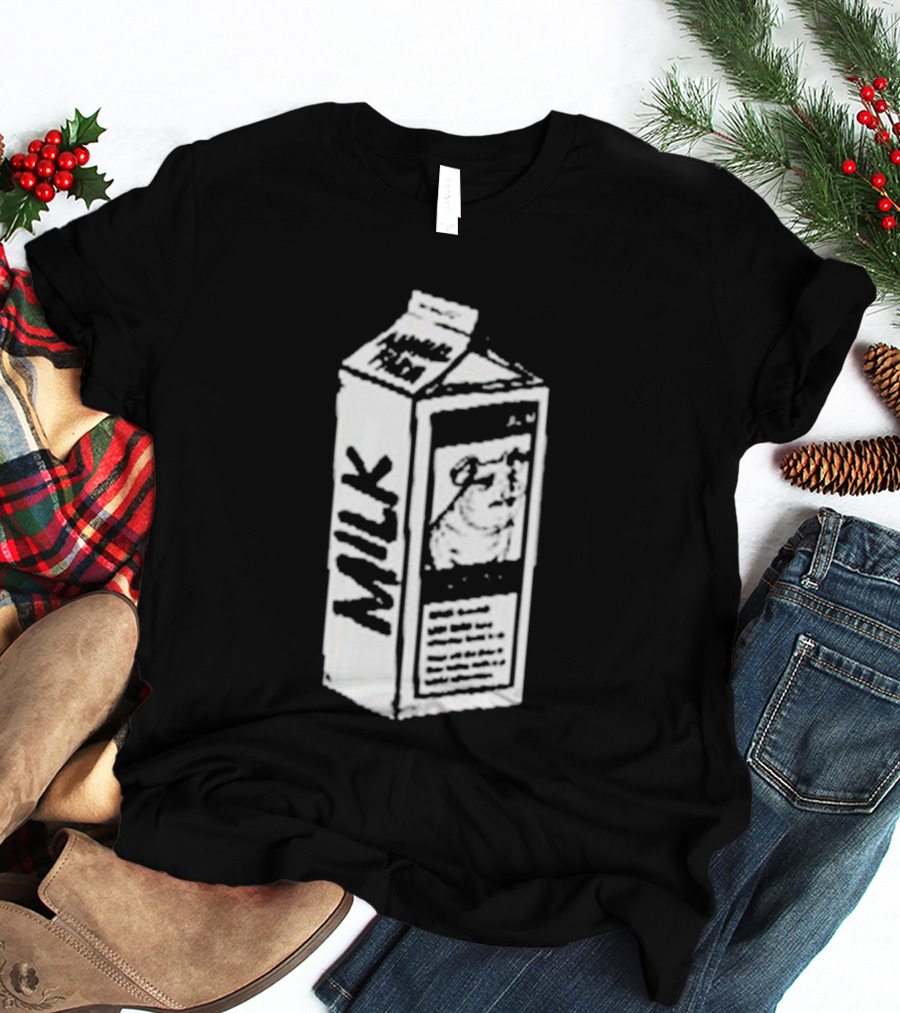Angel Animal Farm MILK Missing Pig T-Shirt