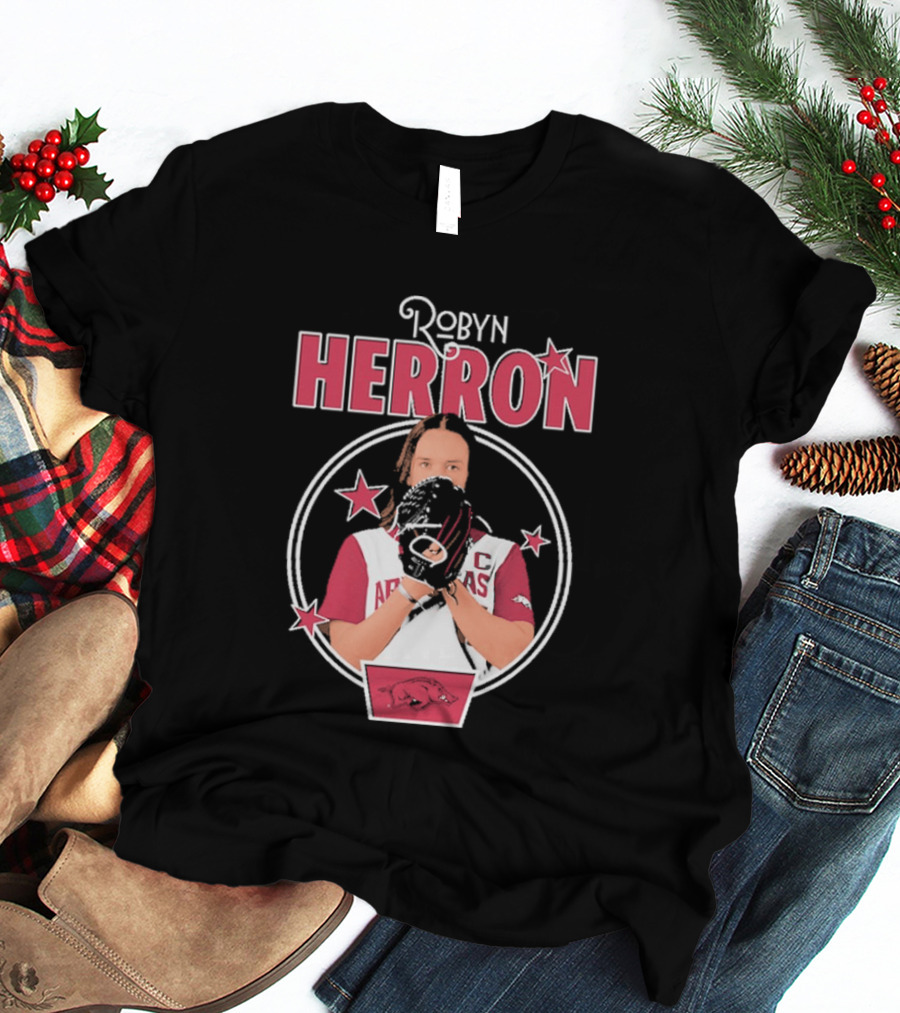 Arkansas Razorbacks Softball Robyn Herron T-Shirt