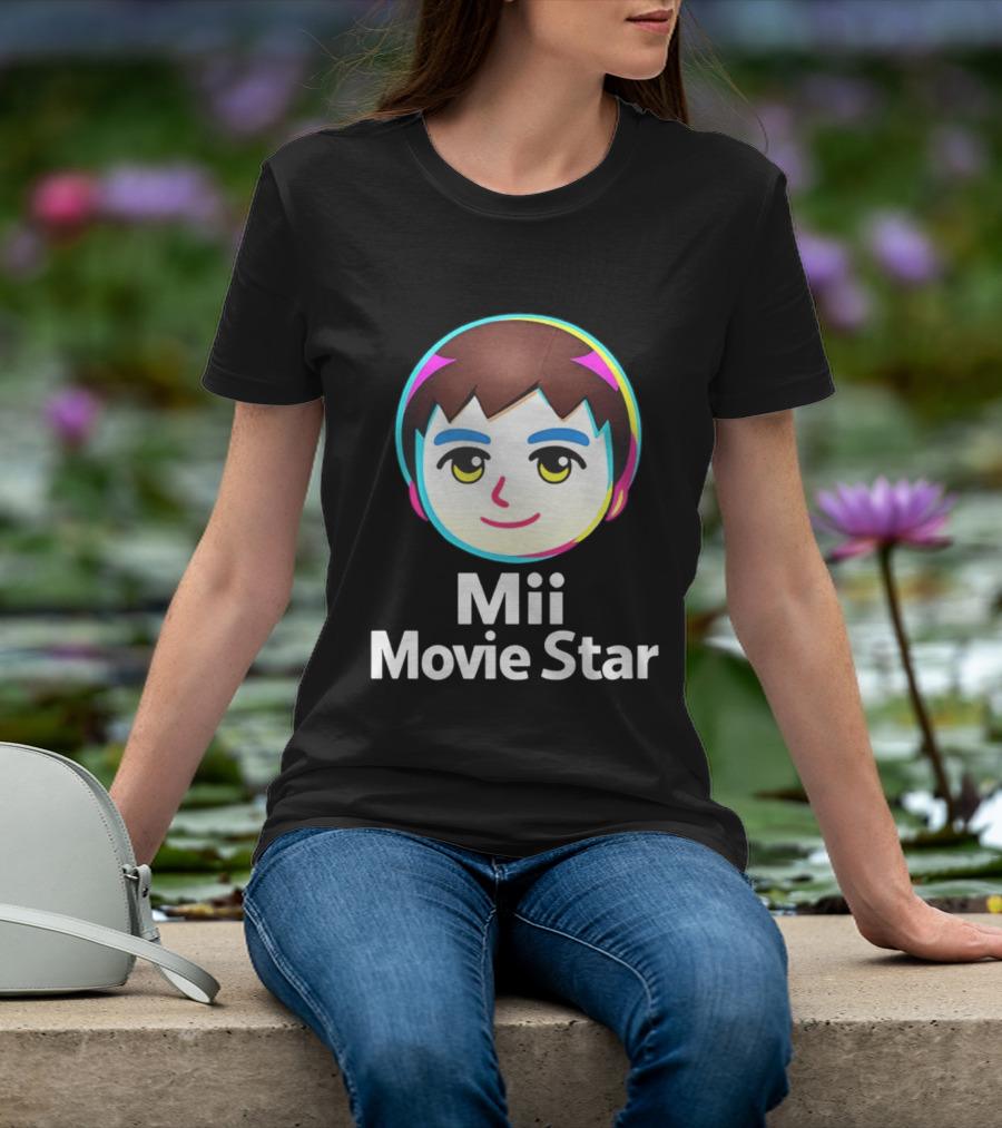 Mii Movie Star Icon Face Emojis T-Shirt