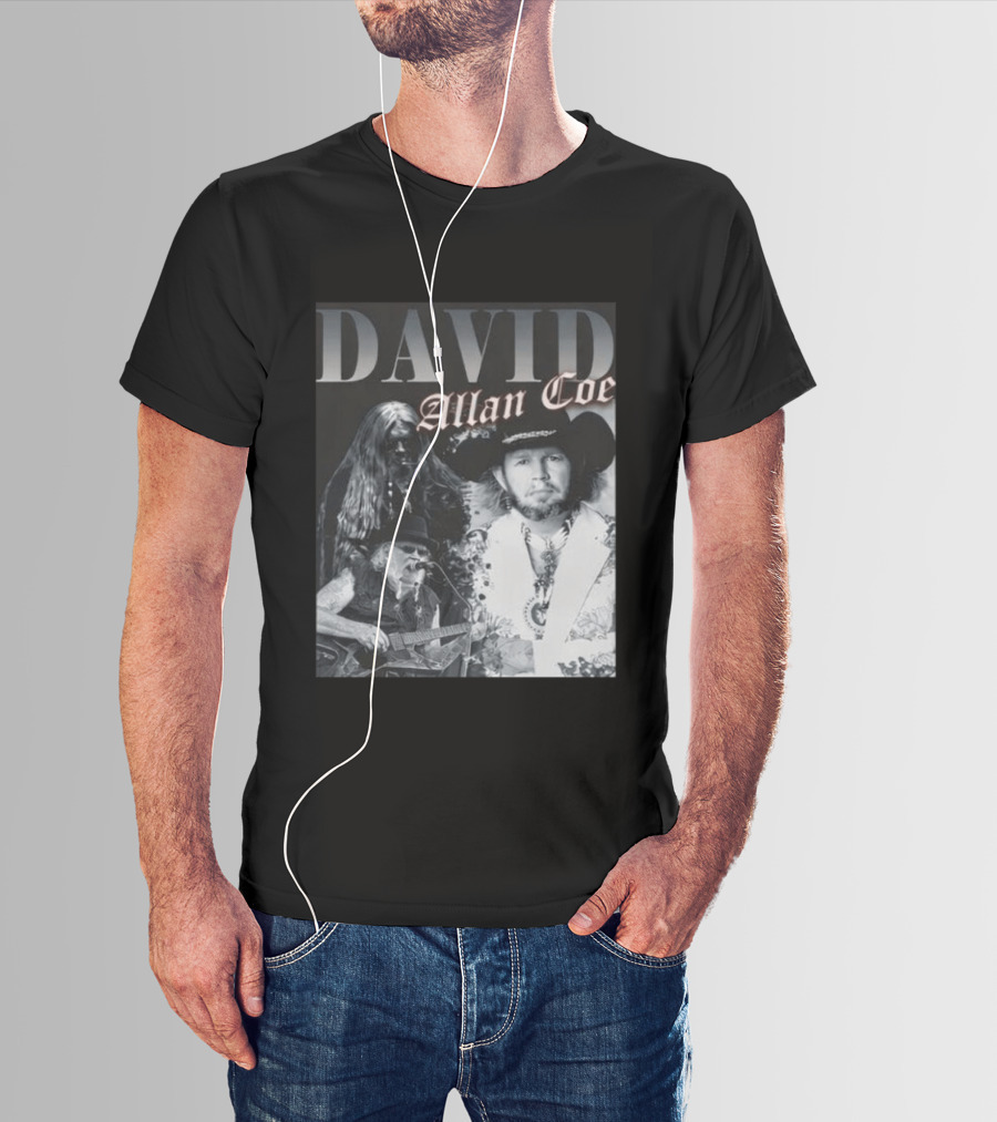 David Allan Coe Iconic Country Music Legend Images T-Shirt