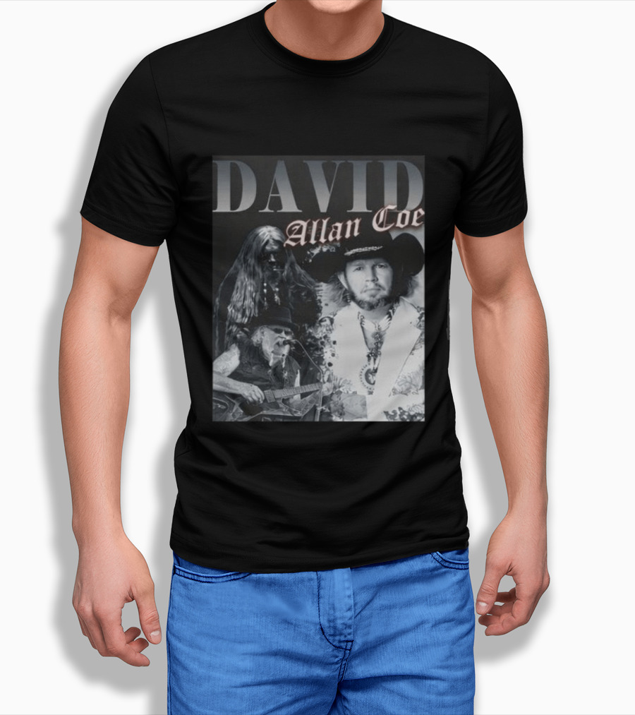 David Allan Coe Iconic Country Music Legend Images T-Shirt