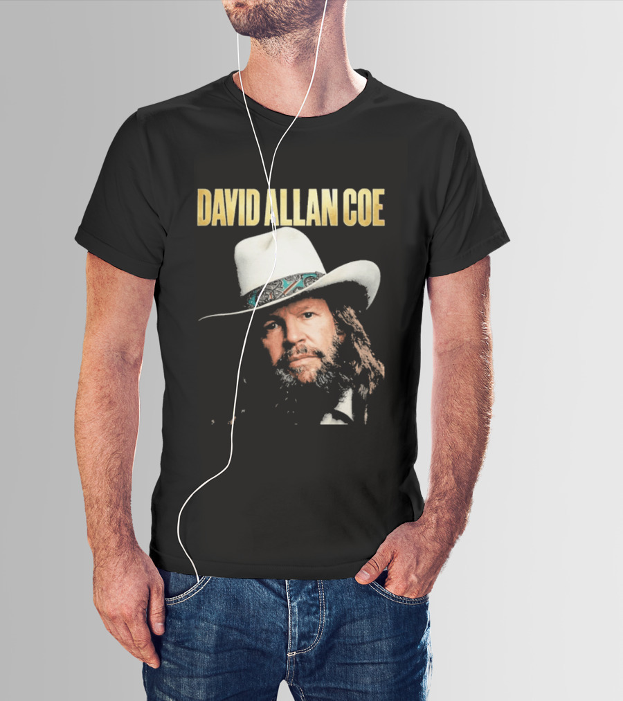 David Allan Coe Country Music Iconic Cowboy Hat T-Shirt