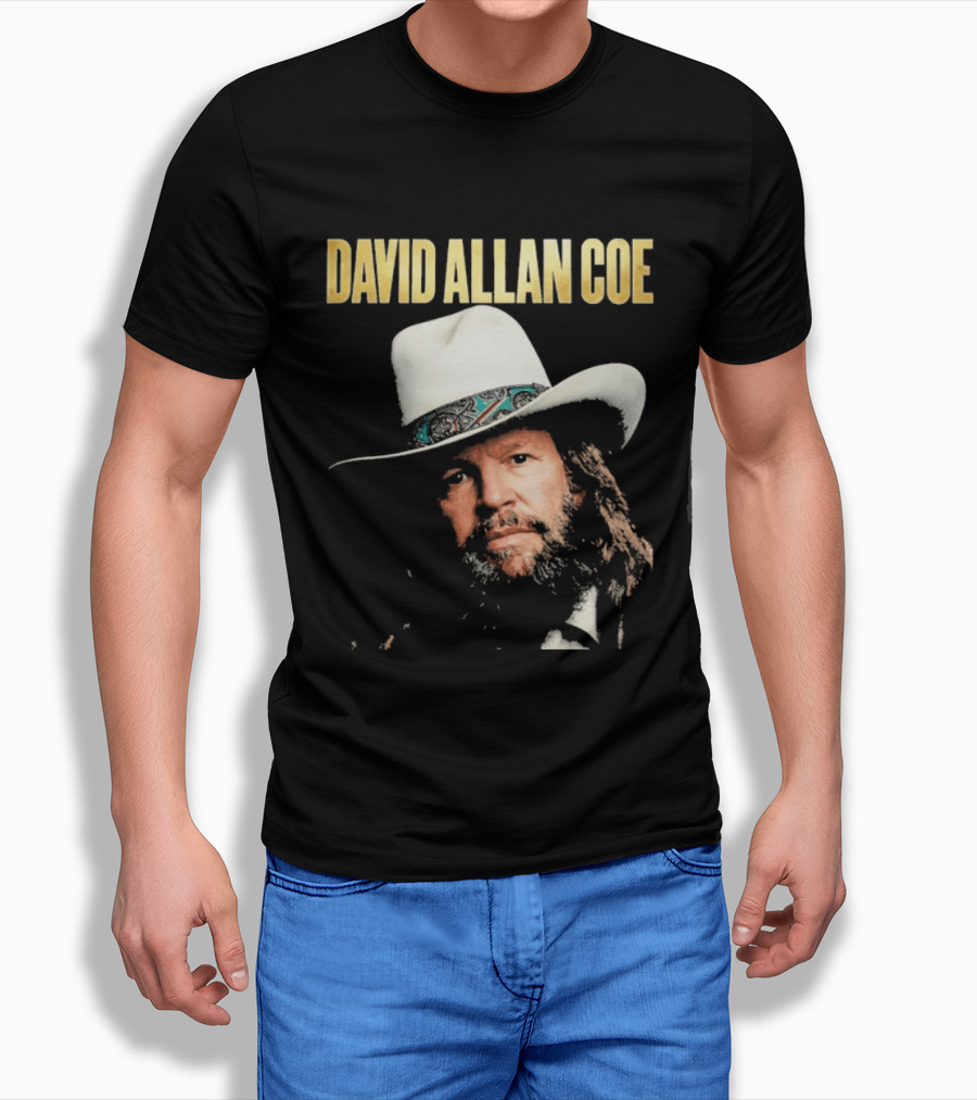 David Allan Coe Country Music Iconic Cowboy Hat T-Shirt