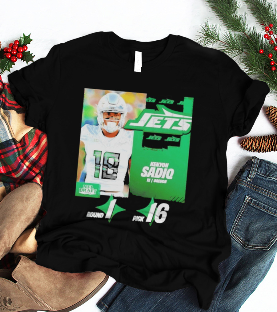New York Jets Draft Kenyon Sadiq Pick 16 Round 1 2026 NFL Draft T-Shirt