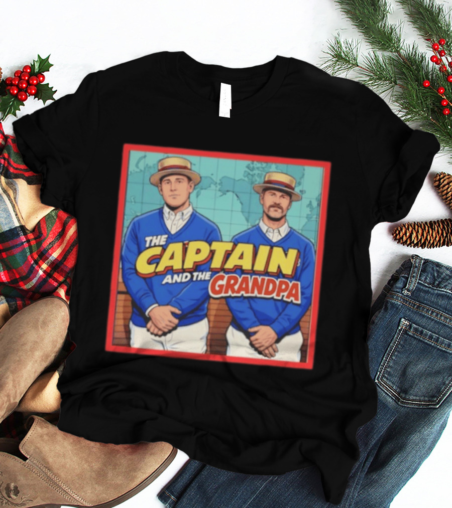 David Ross Anthony Rizzo The Captain And The Grandpa Chicago Cubs T-Shirt