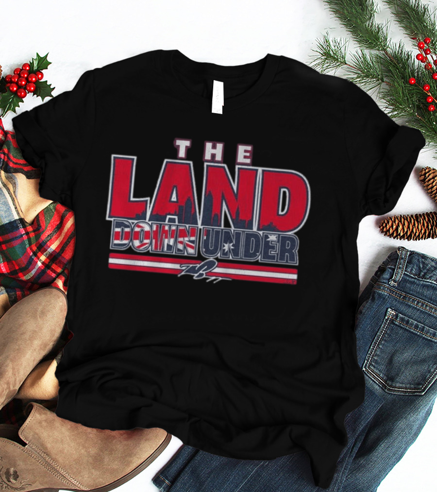 The Land Down Under Travis Bazzana Skyline Stars And Stripes T-Shirt
