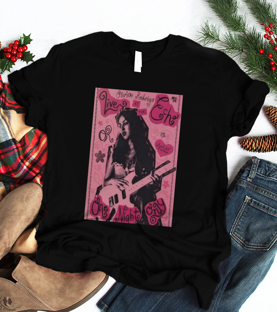 Olivia Rodrigo Live At The Echo April 24 2026 One Night Only T-Shirt