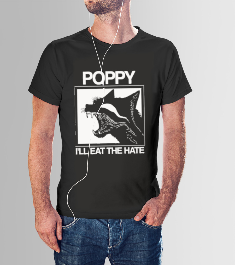 Poppy Feral I'll Eat The Hate Wolf T-Shirt