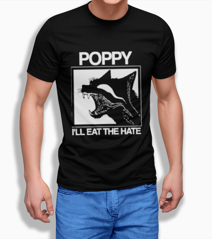 Poppy Feral I'll Eat The Hate Wolf T-Shirt