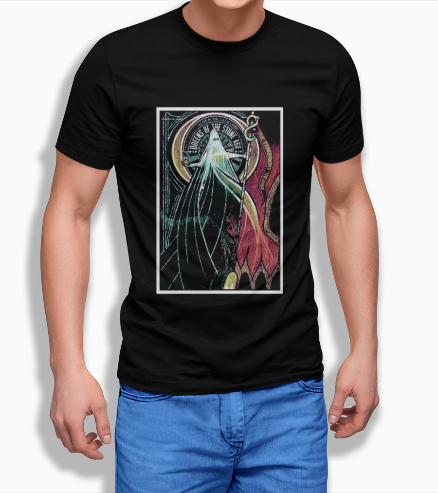 Queens Of The Stone Age Alive In The Catacombs Tour Seattle April 29 2026 T-Shirt